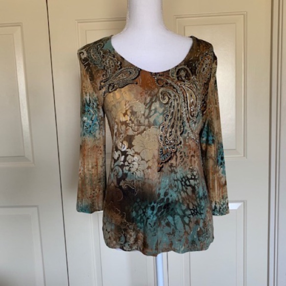 Chico’s 3/4 Sleeve Fashion Top